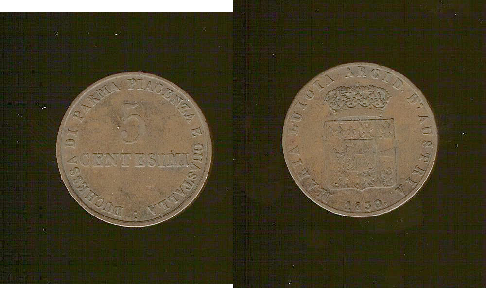 Italy Duchess of Parma 5 cenesimi 1830M VF+
